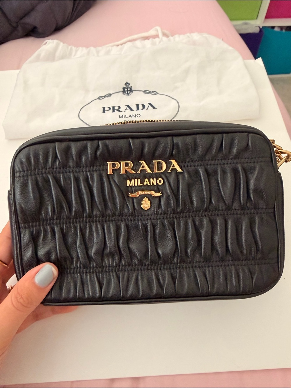 Prada Camera Bag Nappa Gaufre Mini